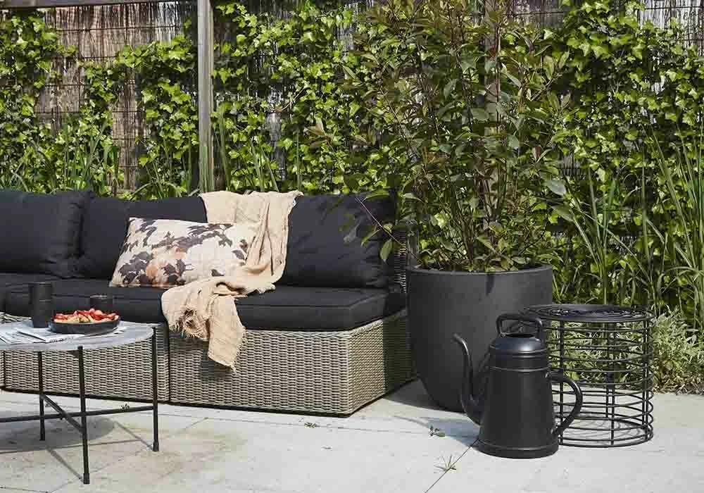 Capi Bloempot Bol Urban Smooth NL - D54 X H52cm - Zwart 4 Capi Bloempot Bol Urban Smooth NL - D54 X H52cm - Zwart - Afbeelding 2