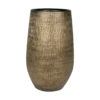 Bloempot Ryan Hoog - D18 X H30cm - Shiny Gold -Tuinplantenwinkel pot hoog ryan shiny gold d18 h30 bloempot 1