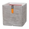 Capi Plantenbak Vierkant Nature Rib NL - L30 X B30 X H30cm - Ivoor -Tuinplantenwinkel pot vierkant rib nl 30x30x30 ivoor plantenbak 1 5