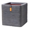 Capi Plantenbak Vierkant Nature Rib NL - L30 X B30 X H30cm - Donkergrijs -Tuinplantenwinkel pot vierkant rib nl donkergrijs plantenbak 1 5 1