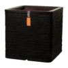 Capi Plantenbak Vierkant Nature Row NL - L30 X B30 X H30cm - Zwart 1 Capi Plantenbak Vierkant Nature Row NL - L30 X B30 X H30cm - Zwart -Tuinplantenwinkel pot vierkant row nl 30x30x30 zwart plantenbak 1 5