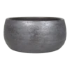 Plantenschaal Mira - D29 X H14cm - Antraciet -Tuinplantenwinkel schaal mira d29 h14cm industrieel plantenschaal antraciet 1
