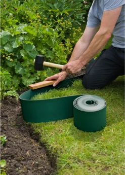 Tuinborderrand PE Groen 3mm - 10x0,15m - Nature -Tuinplantenwinkel tuinborderrand pe groen 3mm 10x0 15m nature 4