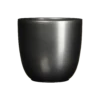 Bloempot Tusca - D28 X H25cm - Antraciet 1 Bloempot Tusca - D28 X H25cm - Antraciet -Tuinplantenwinkel tusca pot rond antraciet h25xd28cm bloempot 1 4