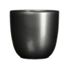 Bloempot Tusca - D31 X H28.5cm - Antraciet -Tuinplantenwinkel tusca pot rond antraciet h28 5xd31cm bloempot 1 4