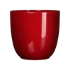 Bloempot Tusca - D31 X H28.5cm - Donkerrood 2 Bloempot Tusca - D31 X H28.5cm - Donkerrood -Tuinplantenwinkel tusca pot rond d rood h28 5xd31cm bloempot 1 4