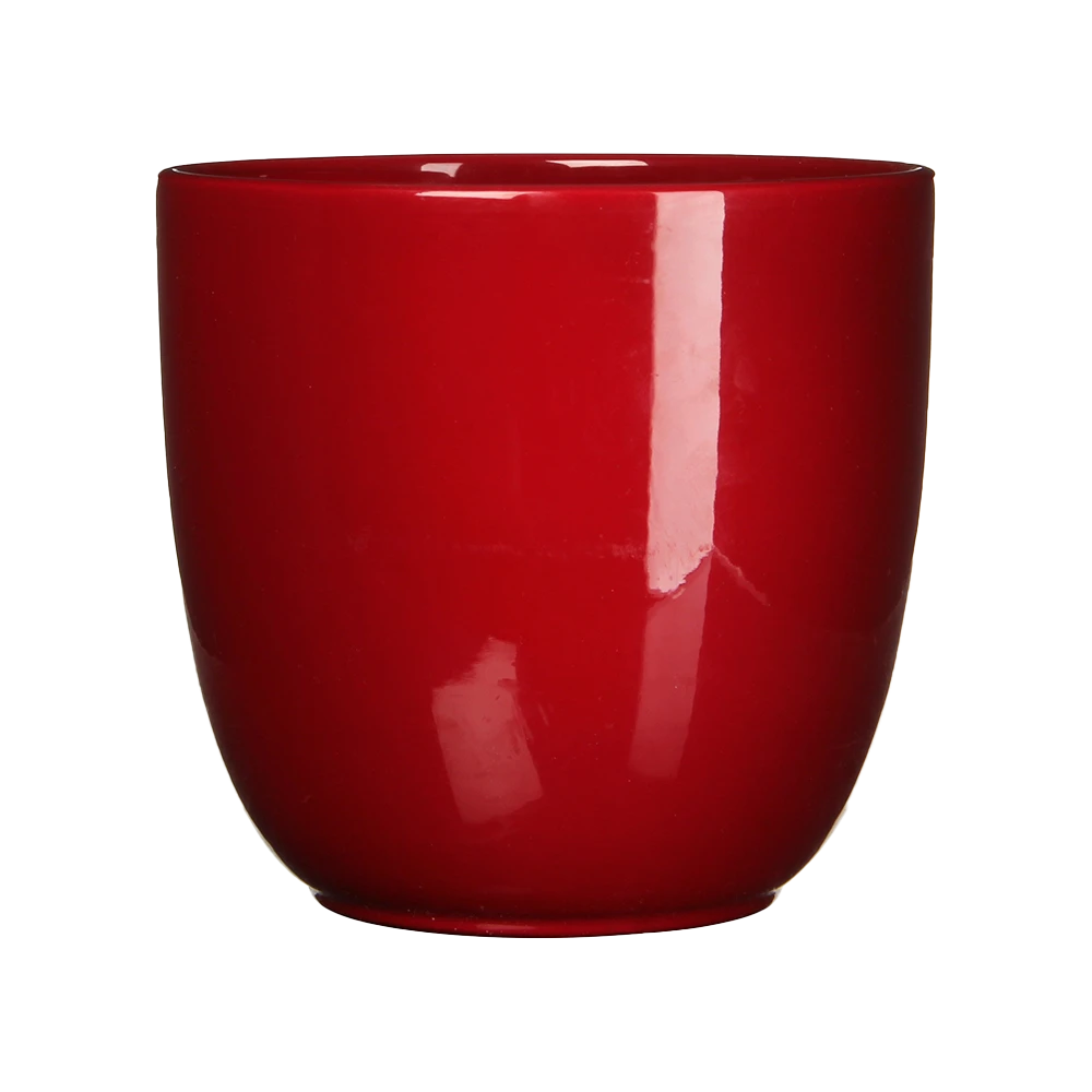 Bloempot Tusca - D31 X H28.5cm - Donkerrood 3 Bloempot Tusca - D31 X H28.5cm - Donkerrood