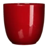 Bloempot Tusca - D39 X H34.5cm - Donkerrood -Tuinplantenwinkel tusca pot rond d rood h34 5xd39cm bloempot 1 4