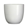 Bloempot Tusca - D31 X H28.5cm - Wit 1 Bloempot Tusca - D31 X H28.5cm - Wit -Tuinplantenwinkel tusca pot rond wit h28 5xd31cm bloempot 1 4