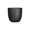 Bloempot Tusca - D25 X H23cm - Mat Zwart 1 Bloempot Tusca - D25 X H23cm - Mat Zwart -Tuinplantenwinkel tusca pot rond zwart mat h23xd25cm bloempot 1 4