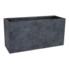 Plantenbak Utah Biguhi - L90 X B33.5 X H45cm - Donkergrijs -Tuinplantenwinkel utah biguhi graphite l90w335h45 plantenbak 1