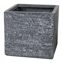 Plantenbak Utah Cubi - L56 X B56 X H46cm - Donkergrijs