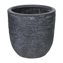 Bloempot Utah Egg - D42 X H41cm - Donkergrijs