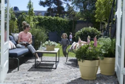 Bloempot Elho Vibia Campana Rond 40cm - Saliegroen -Tuinplantenwinkel vibia campana saliegroen bloempot 3 6