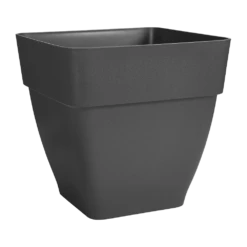 Bloempot Elho Vibia Campana Vierkant 37cm - Antraciet -Tuinplantenwinkel vibia campana vierkant 37 plantenbak antraciet 2 8