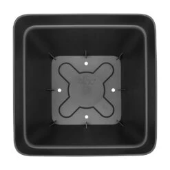 Bloempot Elho Vibia Campana Vierkant 37cm - Antraciet -Tuinplantenwinkel vibia campana vierkant 37 plantenbak antraciet 3 6