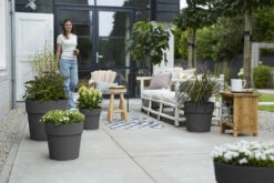 Bloempot Elho Vibia Straight Rond 30cm - Antraciet -Tuinplantenwinkel vibia straight rond 30cm bloempot antraciet 6 11