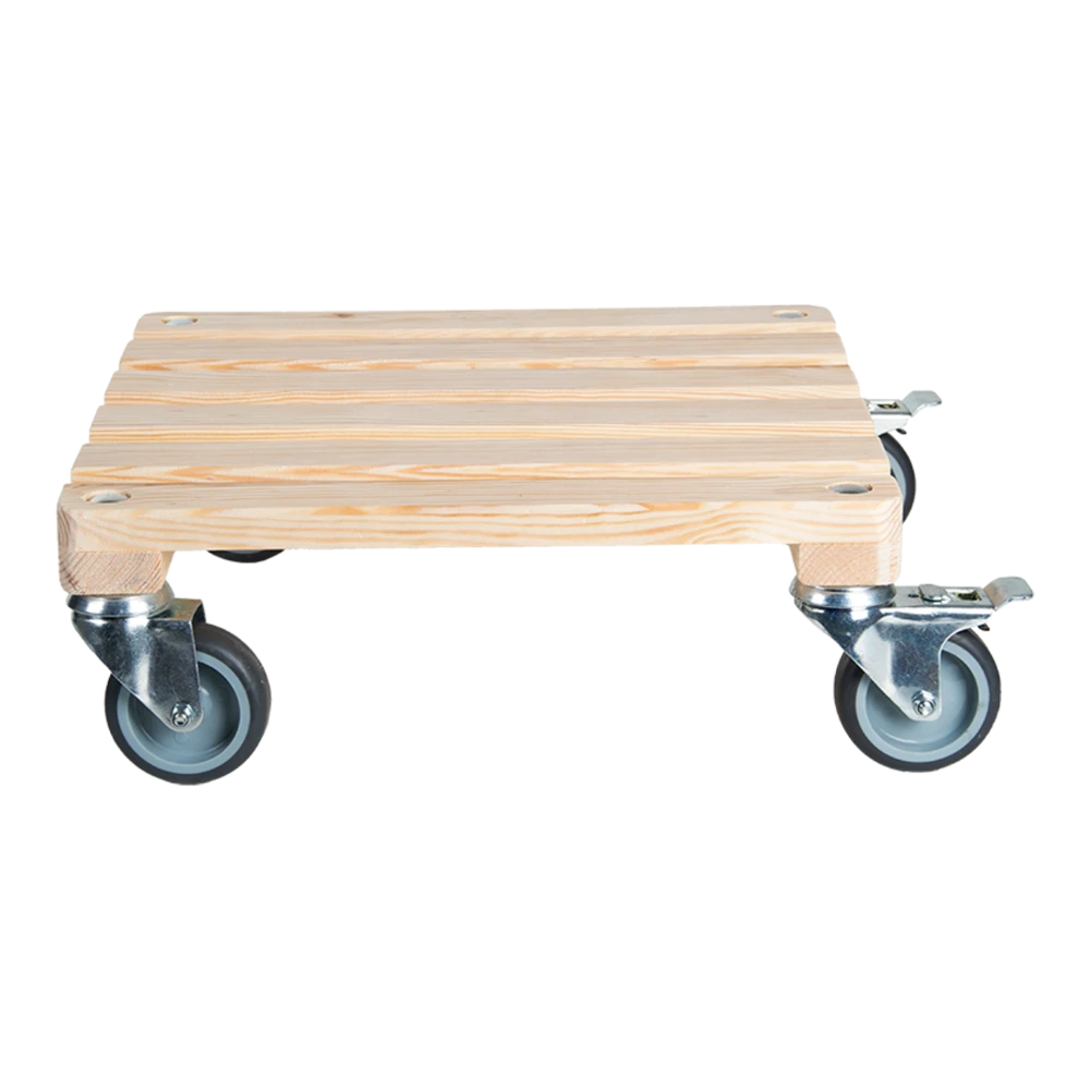 Vierkante Planttrolley Zware Belasting - Esschert's Garden 4 Vierkante Planttrolley Zware Belasting - Esschert's Garden - Afbeelding 2