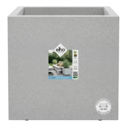 Elho Vivo Next Vierkant Wielen 40cm - Warm Grijs 13 Elho Vivo Next Vierkant Wielen 40cm - Warm Grijs -Tuinplantenwinkel vivo matt vierkant wielen 40cm warm grijs 5 1