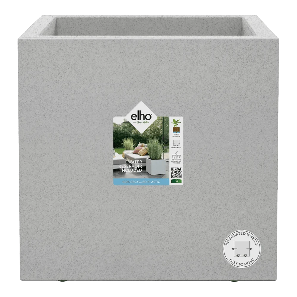 Elho Vivo Next Vierkant Wielen 30cm - Warm Grijs 7 Elho Vivo Next Vierkant Wielen 30cm - Warm Grijs - Afbeelding 5